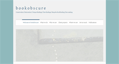 Desktop Screenshot of bookobscure.co.uk